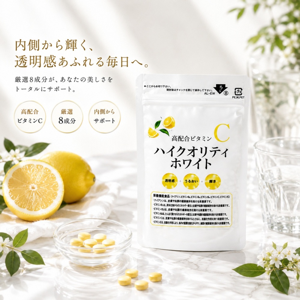 高配合ビタミンC ハイクオリティホワイト 90粒